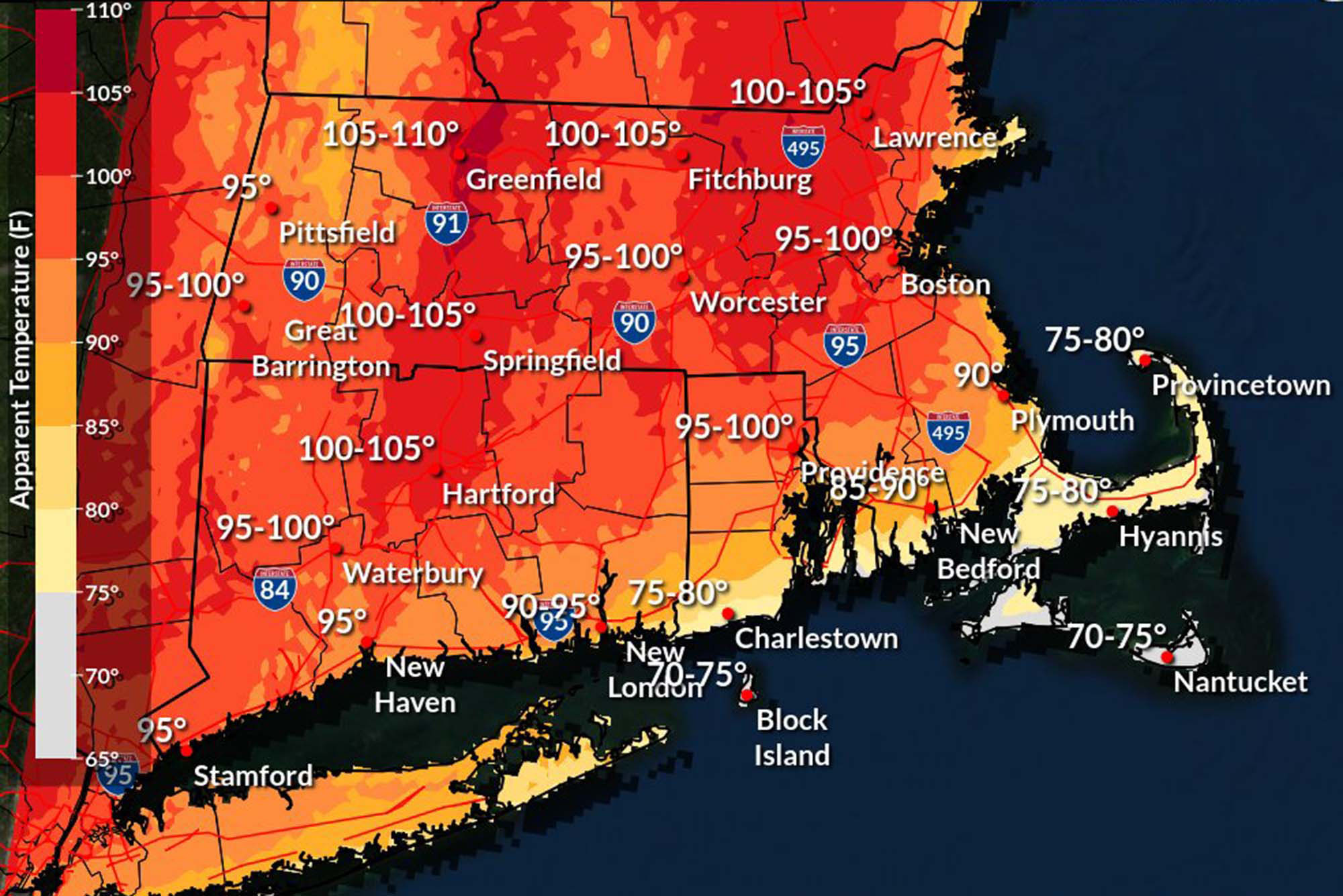 Boston Heat Wave June 2024 Weather Forecast Map